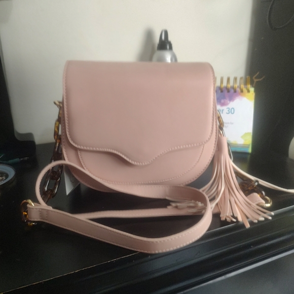 Mud Pie resin link crossbody Pink NWT - Picture 2 of 4
